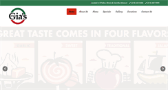 Desktop Screenshot of mygiaspizza.com